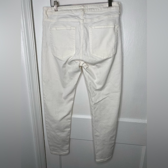 EVERLANE Mid Rise Skinny Women's White Jeans - Picture 9 of 11